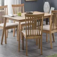 Boden 4 Seater Rectangular Dining Table - Wood, Oak Veneer