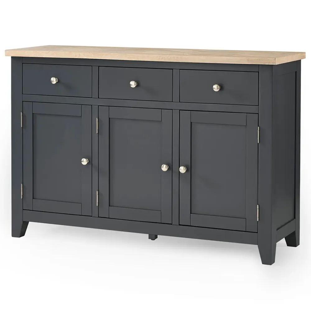 Bordeaux 3 Door 3 Drawer Sideboard - Grey