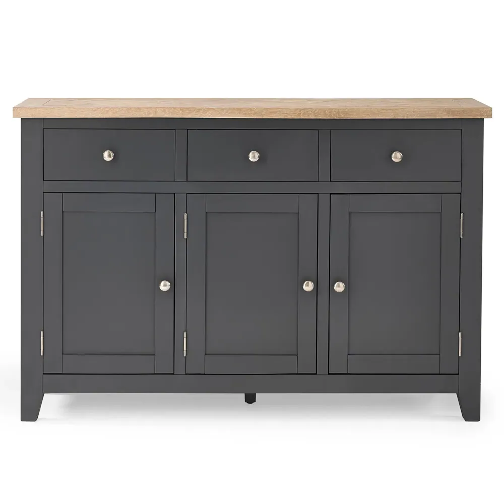 Bordeaux 3 Door 3 Drawer Sideboard - Grey