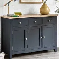 Bordeaux 3 Door 3 Drawer Sideboard - Grey