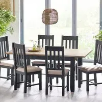 Bordeaux 6-Seater Extendable Dining Table - Grey