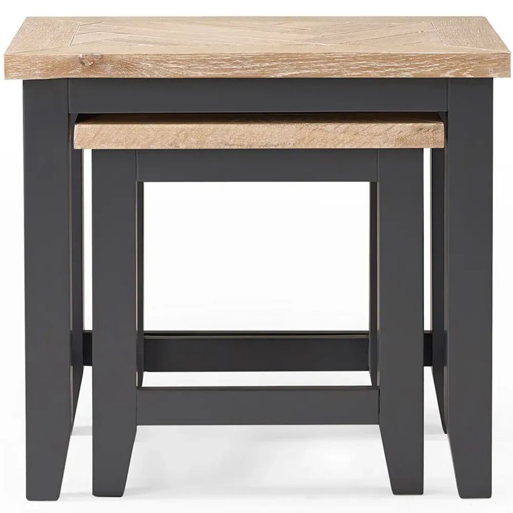 Bordeaux Nest of Tables Set of 2 - Dark Grey