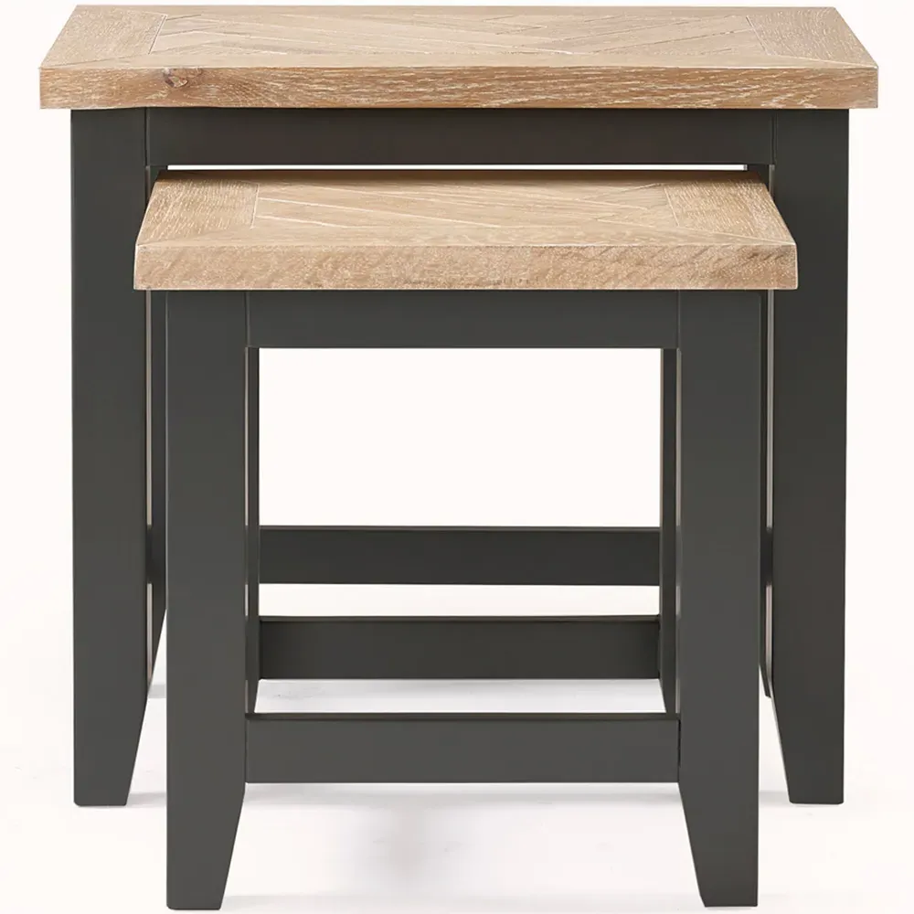 Bordeaux Nest of Tables Set of 2 - Dark Grey