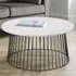 Broadway Round Coffee Table - White, Marble