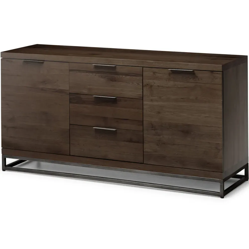 Brooklyn 2 Door 3 Drawer Sideboard - Dark Oak