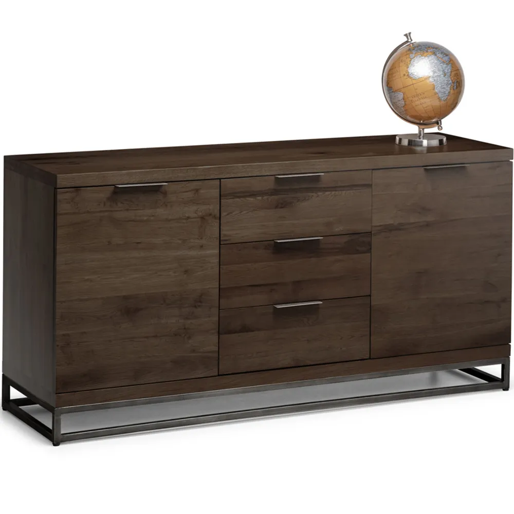 Brooklyn 2 Door 3 Drawer Sideboard - Dark Oak
