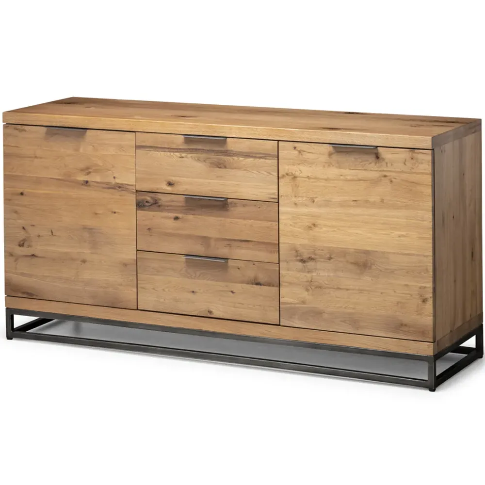 Brooklyn 2 Door 3 Drawer Sideboard - Oak