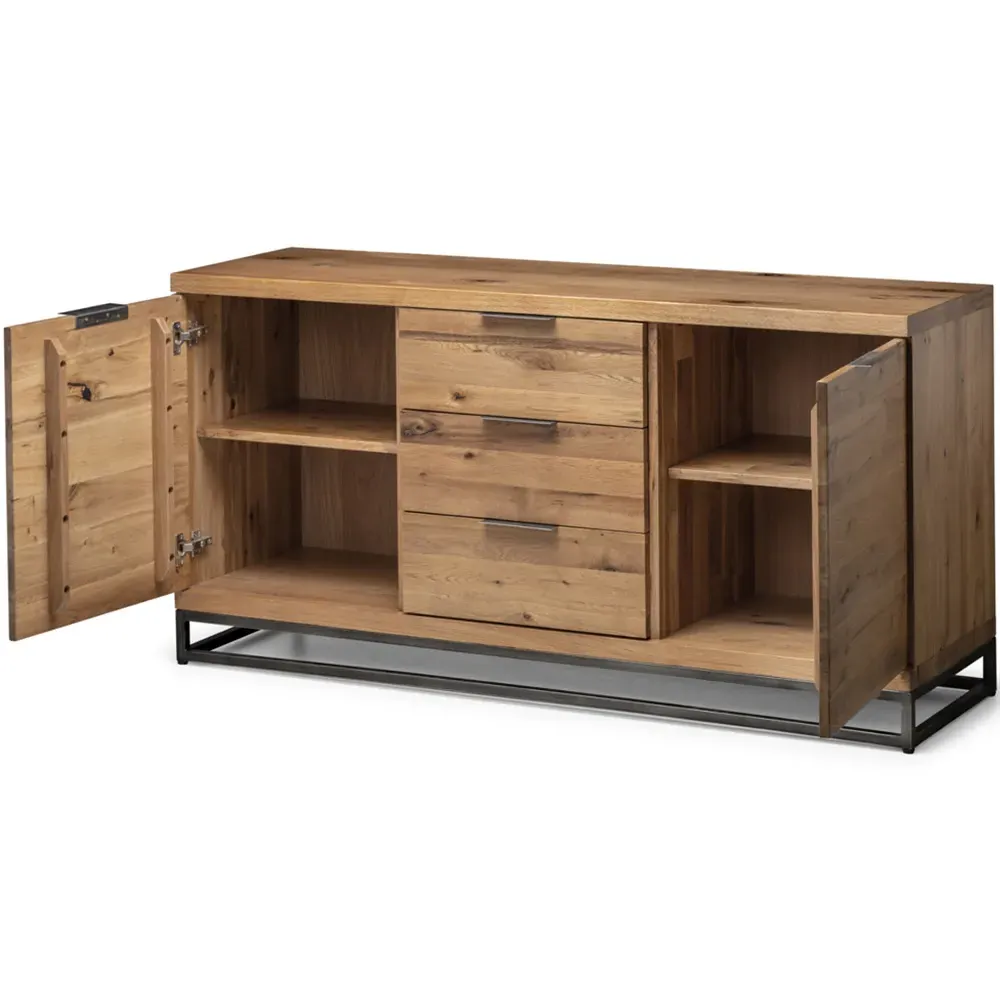 Brooklyn 2 Door 3 Drawer Sideboard - Oak