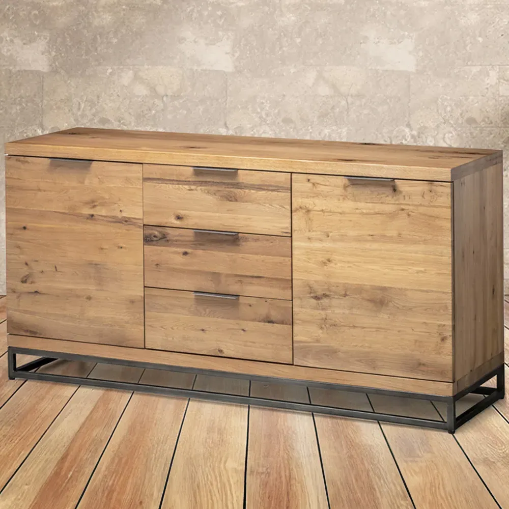 Brooklyn 2 Door 3 Drawer Sideboard - Oak
