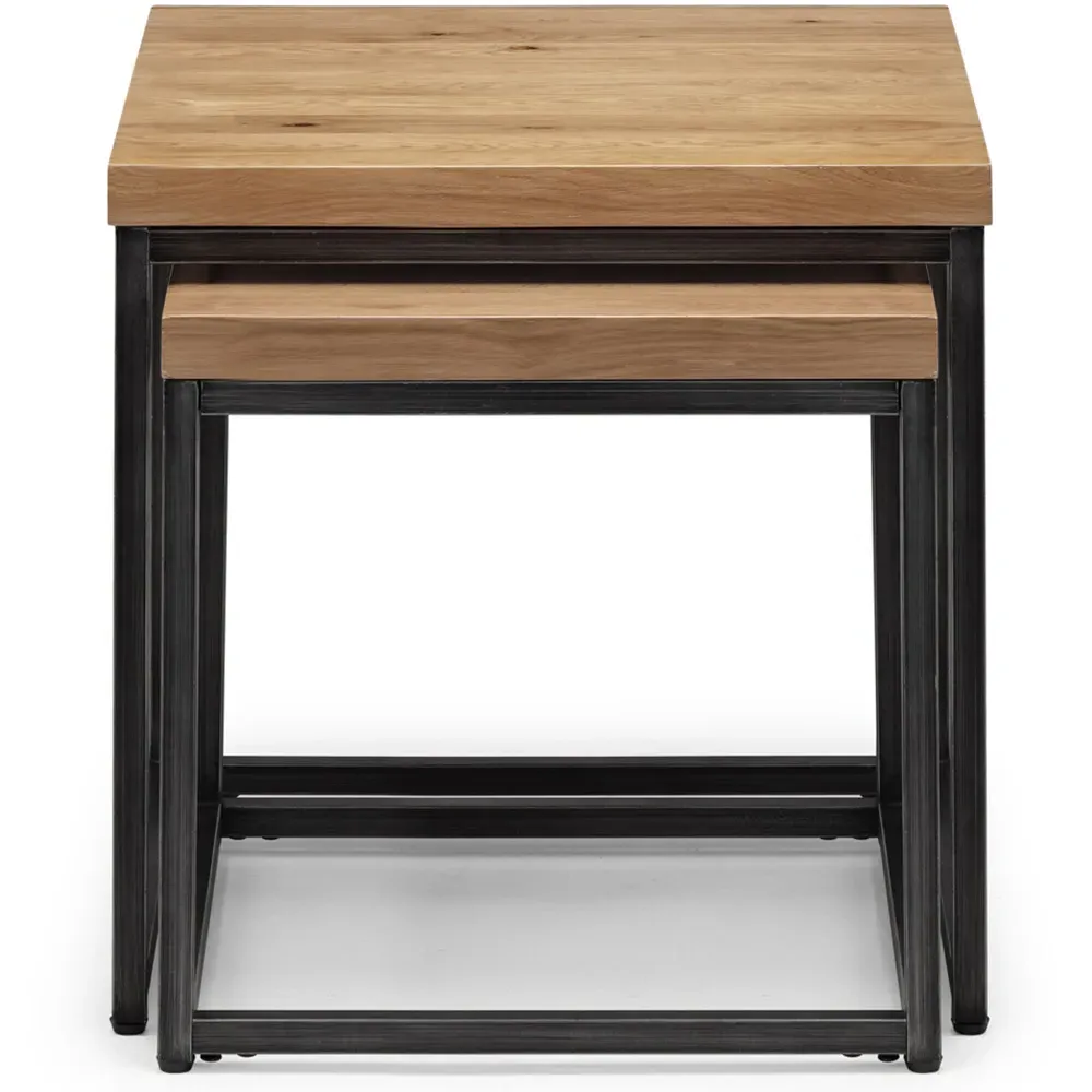 Brooklyn Nest of Tables Set of 2 - Brown, Oak