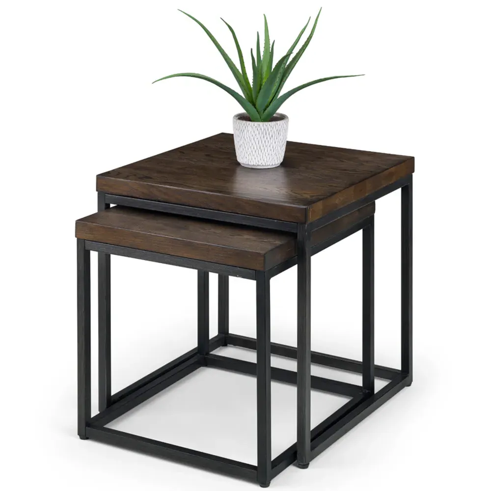 Brooklyn Nest of Tables Set of 2 - Dark Oak