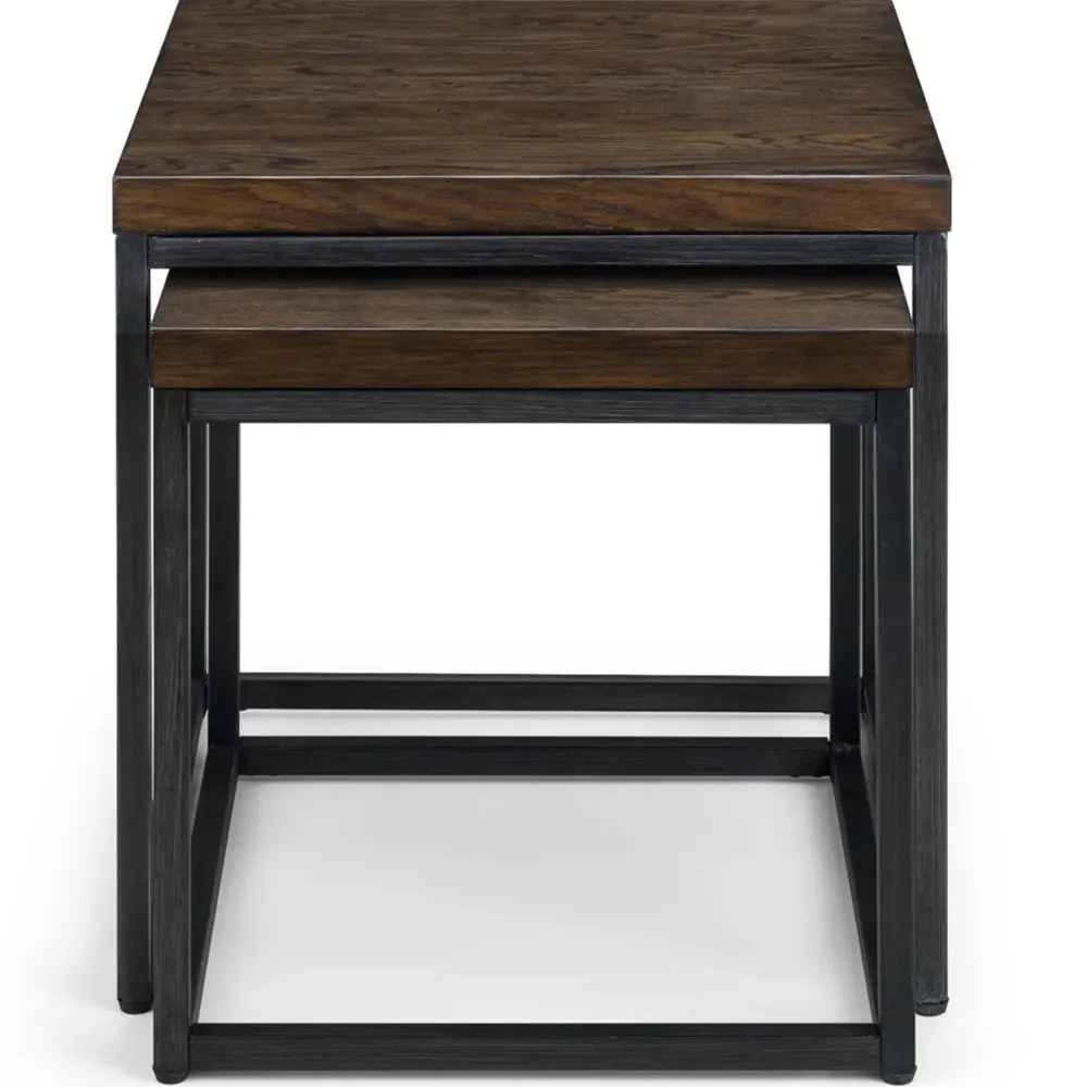 Brooklyn Nest of Tables Set of 2 - Dark Oak
