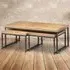 Brooklyn Nest of Tables Set of 3 - Brown, Oak