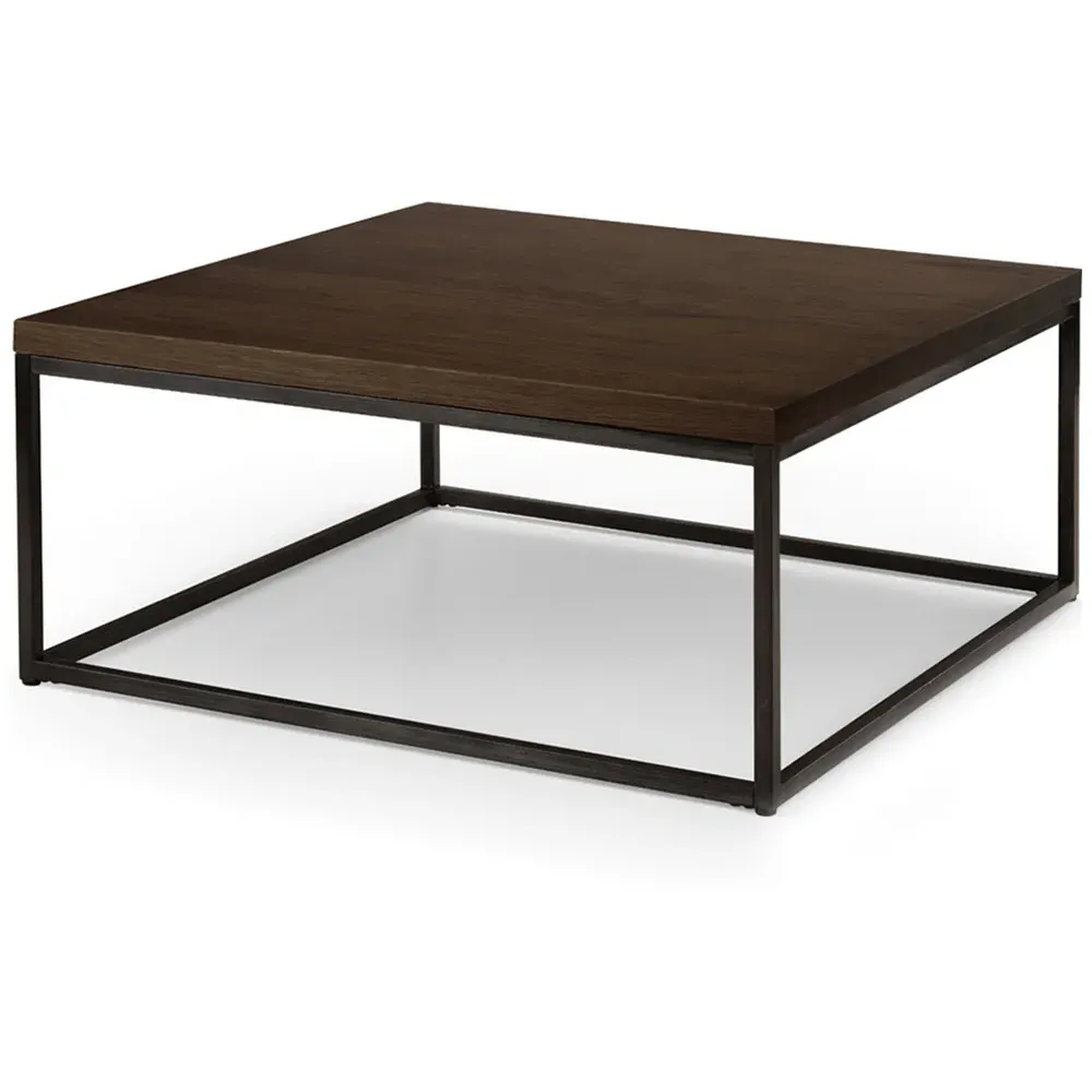 Brooklyn Square Coffee Table - Brown, Dark Oak