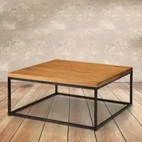 Brooklyn Square Coffee Table - Brown, Oak