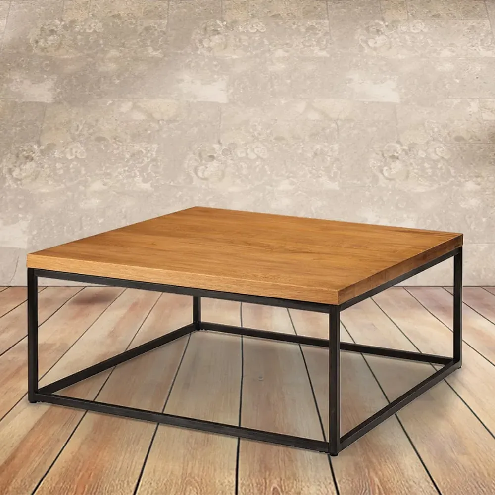 Brooklyn Square Coffee Table - Brown, Oak