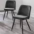 Burgess Set of 2 Dining Chairs - Grey, Velvet