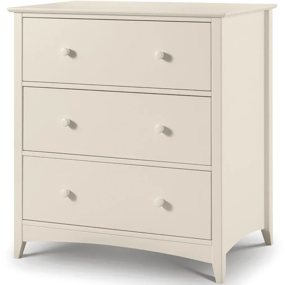 Cameo 3 Drawer Chest with Changing Station - Stone White
