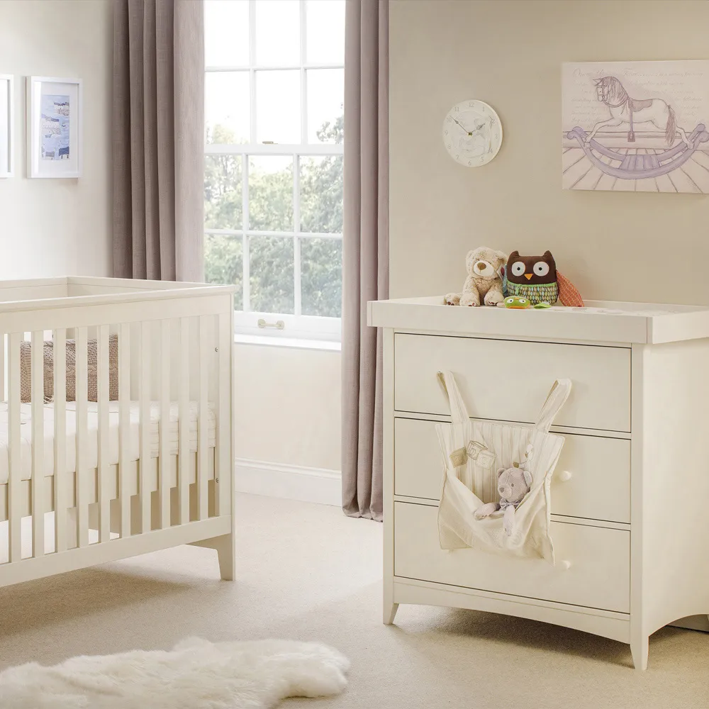 Cameo 3 Drawer Chest with Changing Station - Stone White