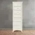 Cameo 7 Drawer Narrow Chest of Drawers - White, Pine