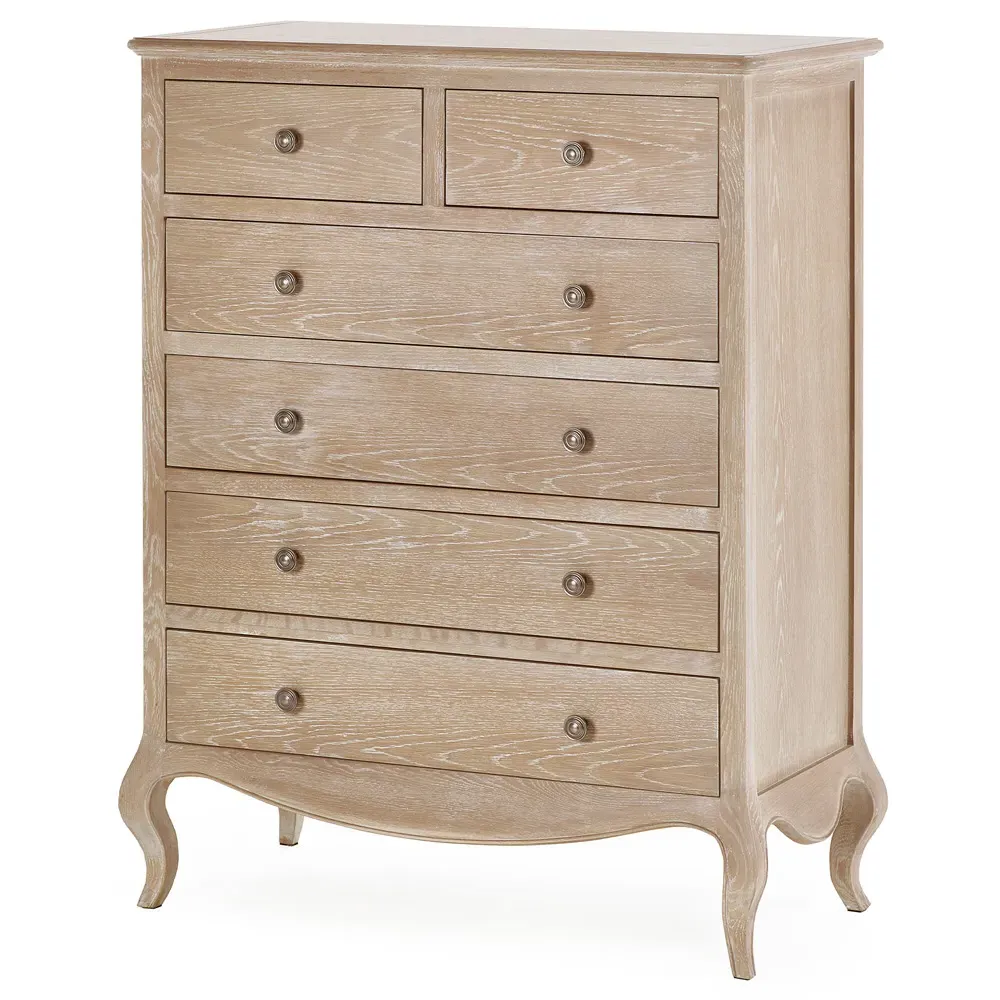 Camille 6 Drawer Chest of Drawers - Brown