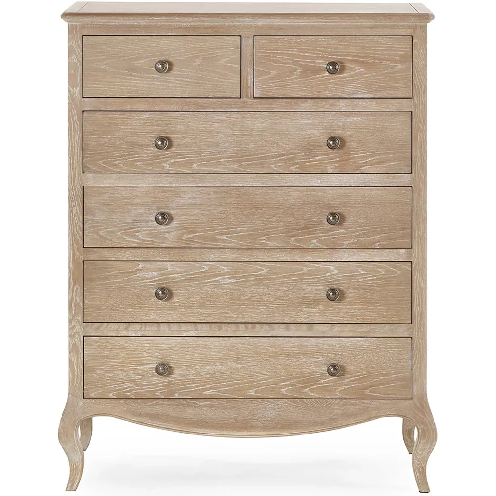 Camille 6 Drawer Chest of Drawers - Brown