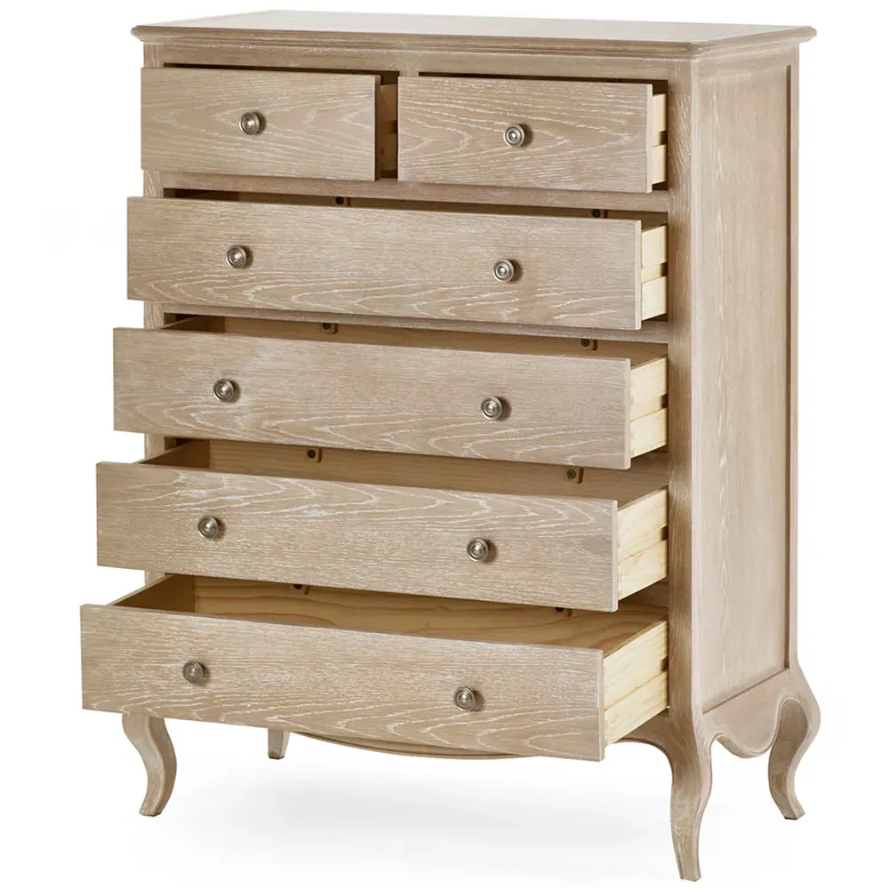 Camille 6 Drawer Chest of Drawers - Brown
