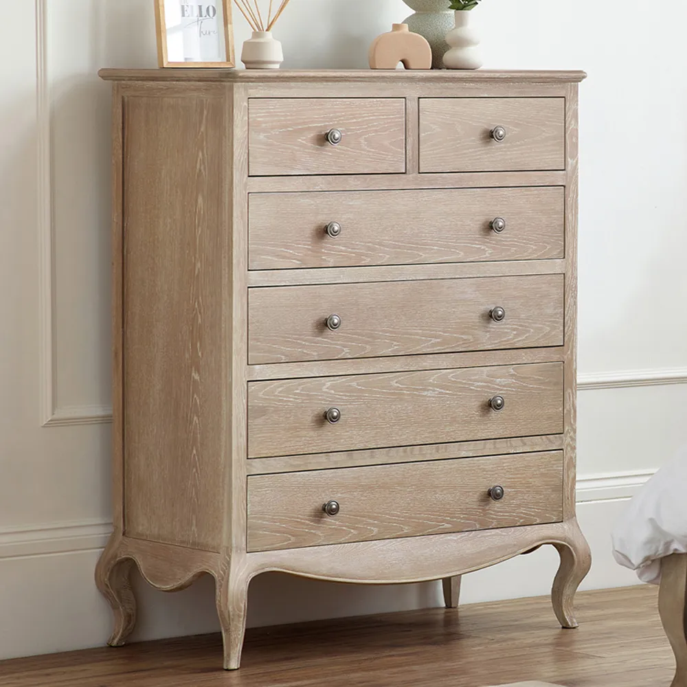 Camille 6 Drawer Chest of Drawers - Brown