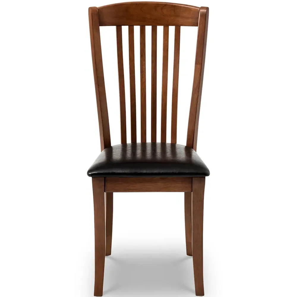 Canterbury Set of 2 Dining Chairs - Brown, Mahogany