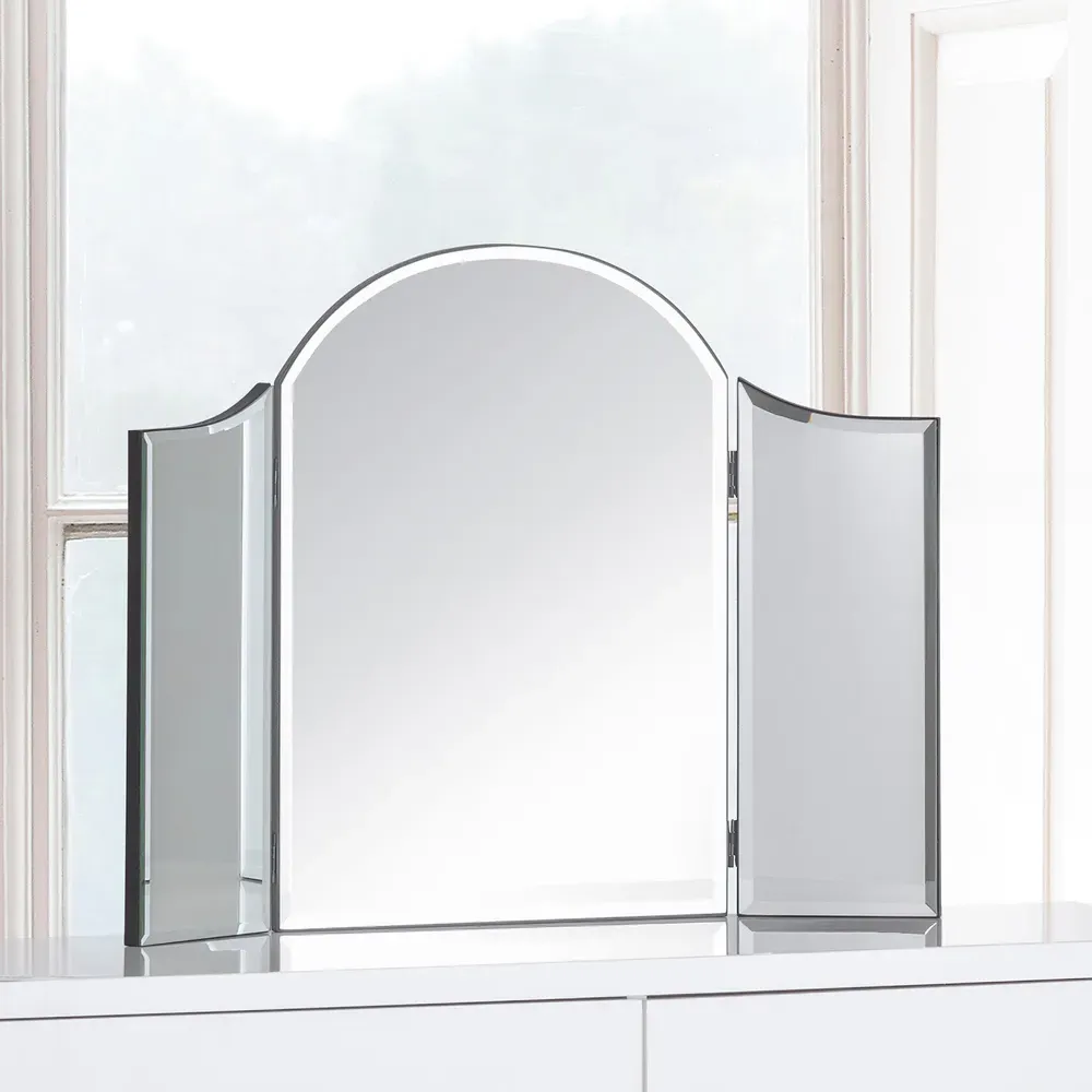 Canto Curved Dressing Table Mirror - Clear
