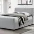Capri King Size Storage Bed Frame - Grey, Fabric