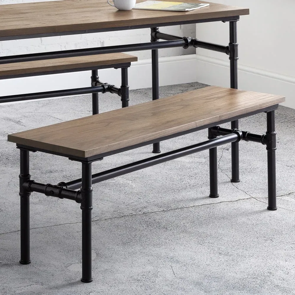 Carnegie 2-Seater Dining Bench - Mocha, Elm