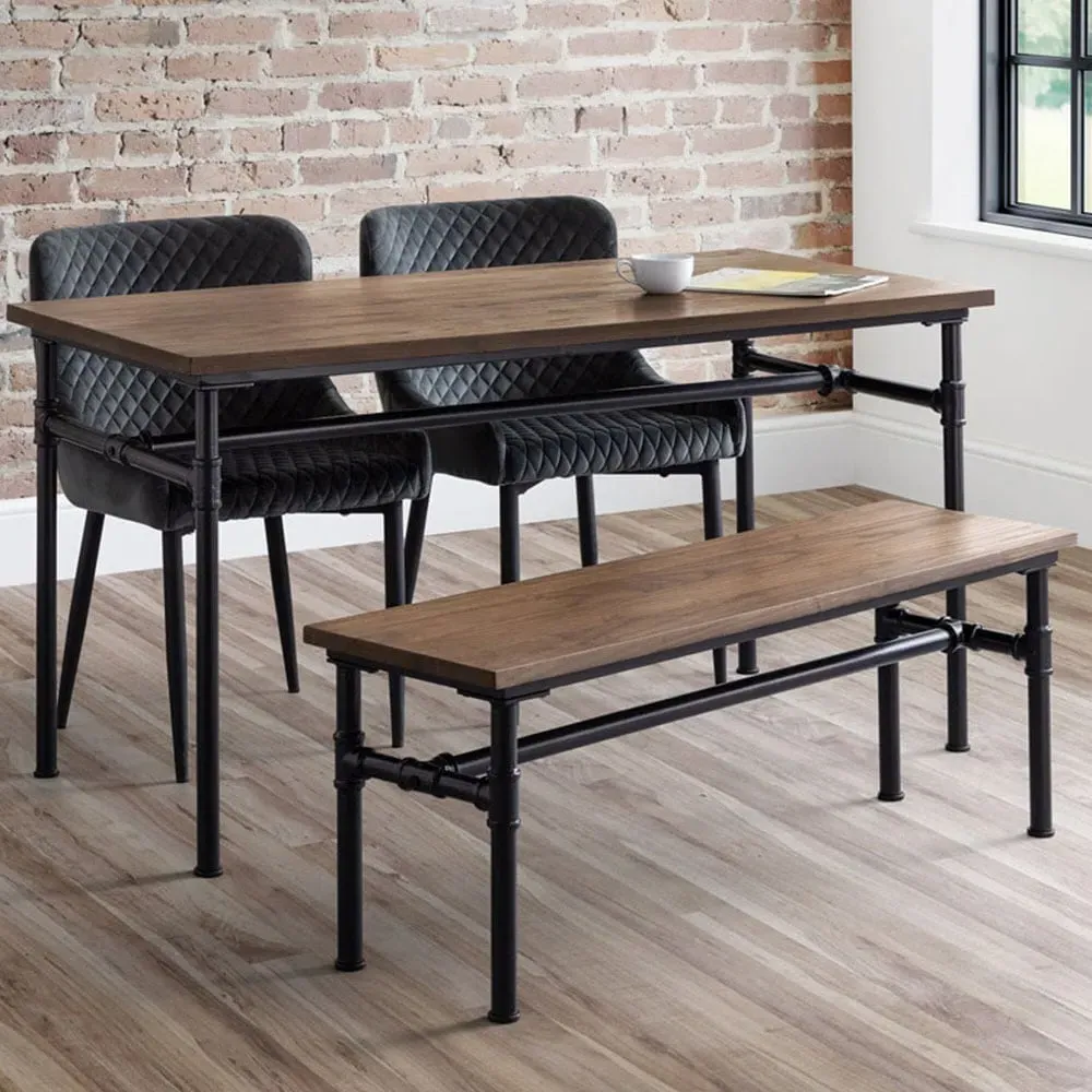 Carnegie 4 Seater Dining Table - Mocha, Elm Wood image