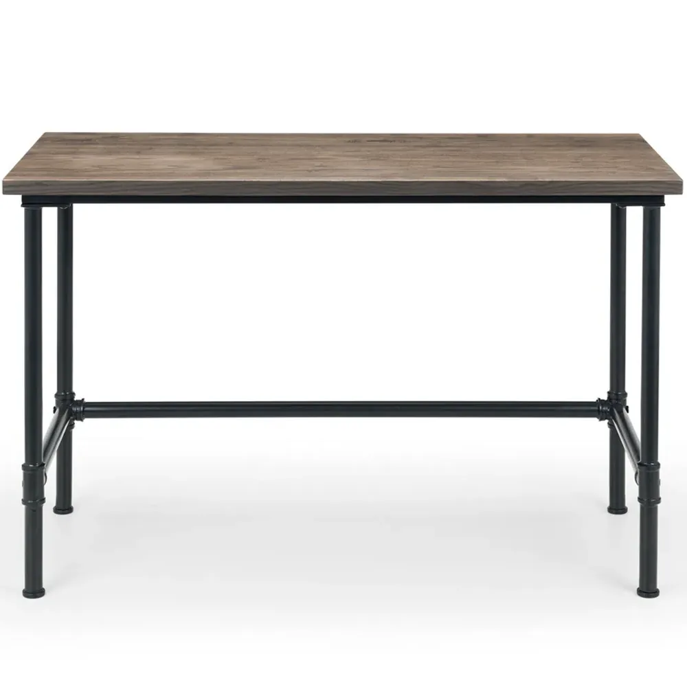 Carnegie Pipe Desk - Mocha, Steel