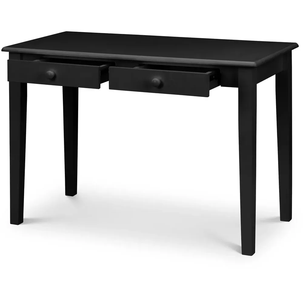 Carrington 2 Drawer Desk - Black