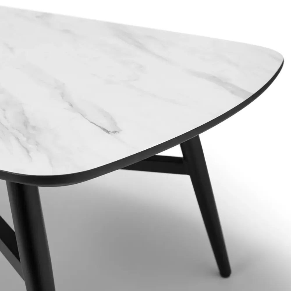 Caruso Rectangular Coffee Table - White, MDF