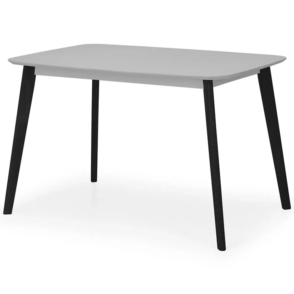 Casa 4 Seater Rectangular Dining Table - Grey, Black