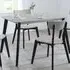 Casa 4 Seater Rectangular Dining Table - Grey, Black