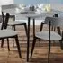 Casa 4-Seater Square Dining Table - Grey, Black
