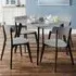Casa Set of 4 Dining Chairs - Grey, Black