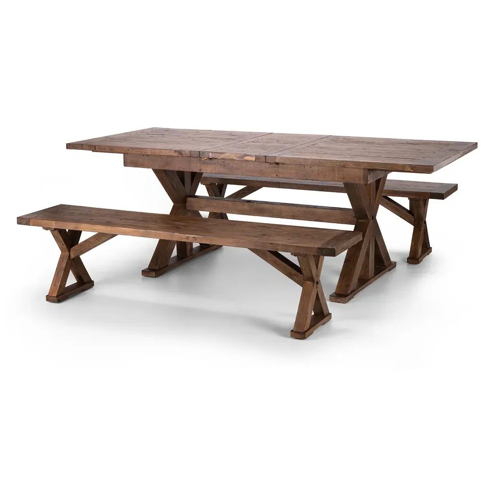 Chatsworth 4-Seater Extendable Dining Table - Brown