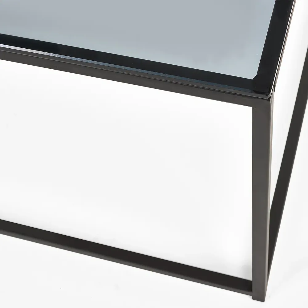 Chicago Coffee Table - Black, Smoked Glass