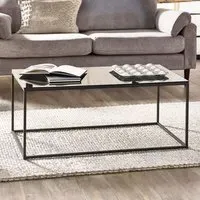 Chicago Coffee Table - Black, Smoked Glass