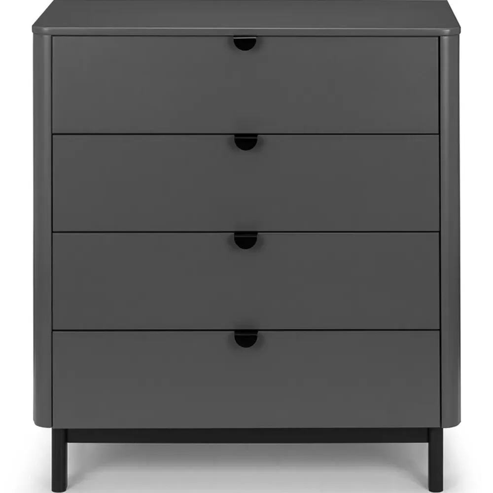 Chloe 4 Drawer Chest of Drawers - Storm Grey