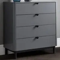 Chloe 4 Drawer Chest of Drawers - Storm Grey