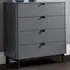 Chloe 4 Drawer Chest of Drawers - Storm Grey