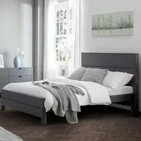 Chloe King Size Bed Frame - Grey
