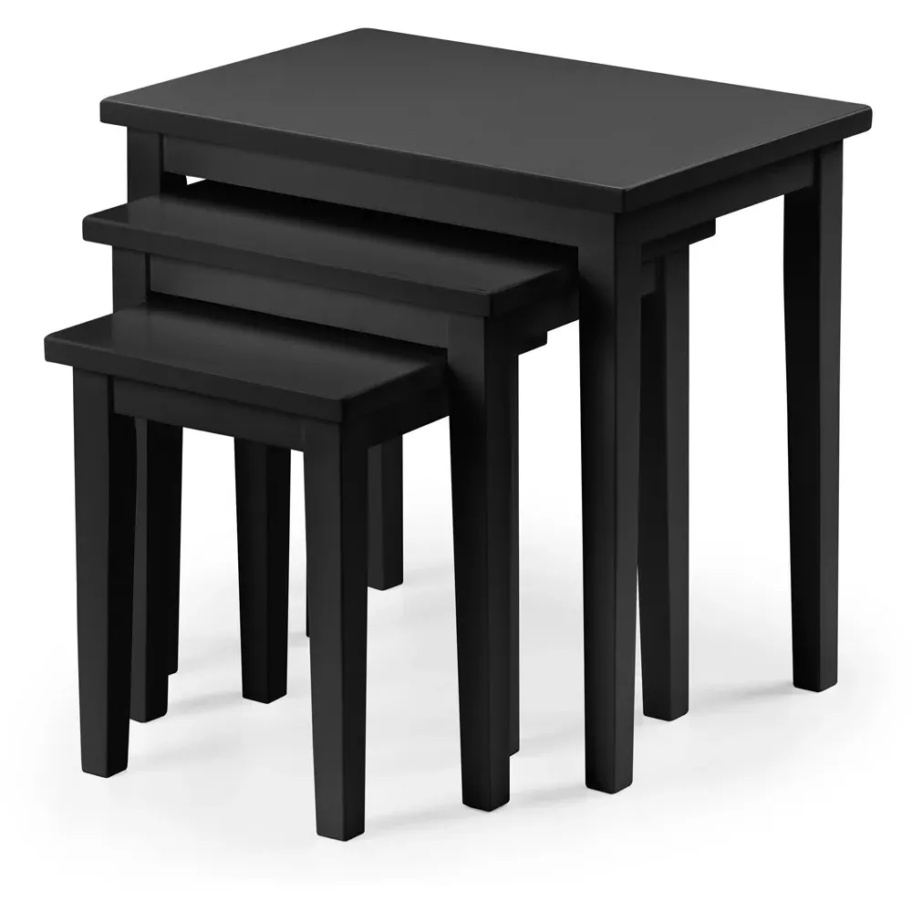Cleo Nest of Tables Set of 3 - Black