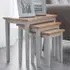 Cleo Nest of Tables Set of 3 - Grey, Oak