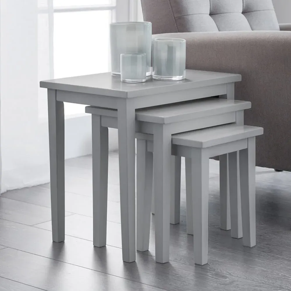 Cleo Nest of Tables Set of 3 - Grey